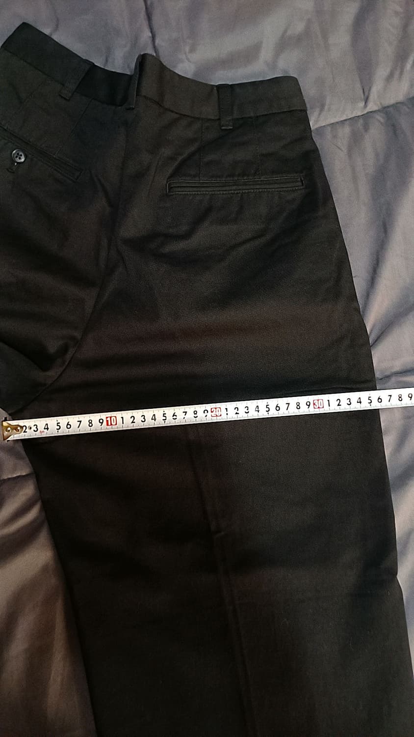 무인양품 미사용 와이드블랙면바지 30인치 기장106 상품이미지8