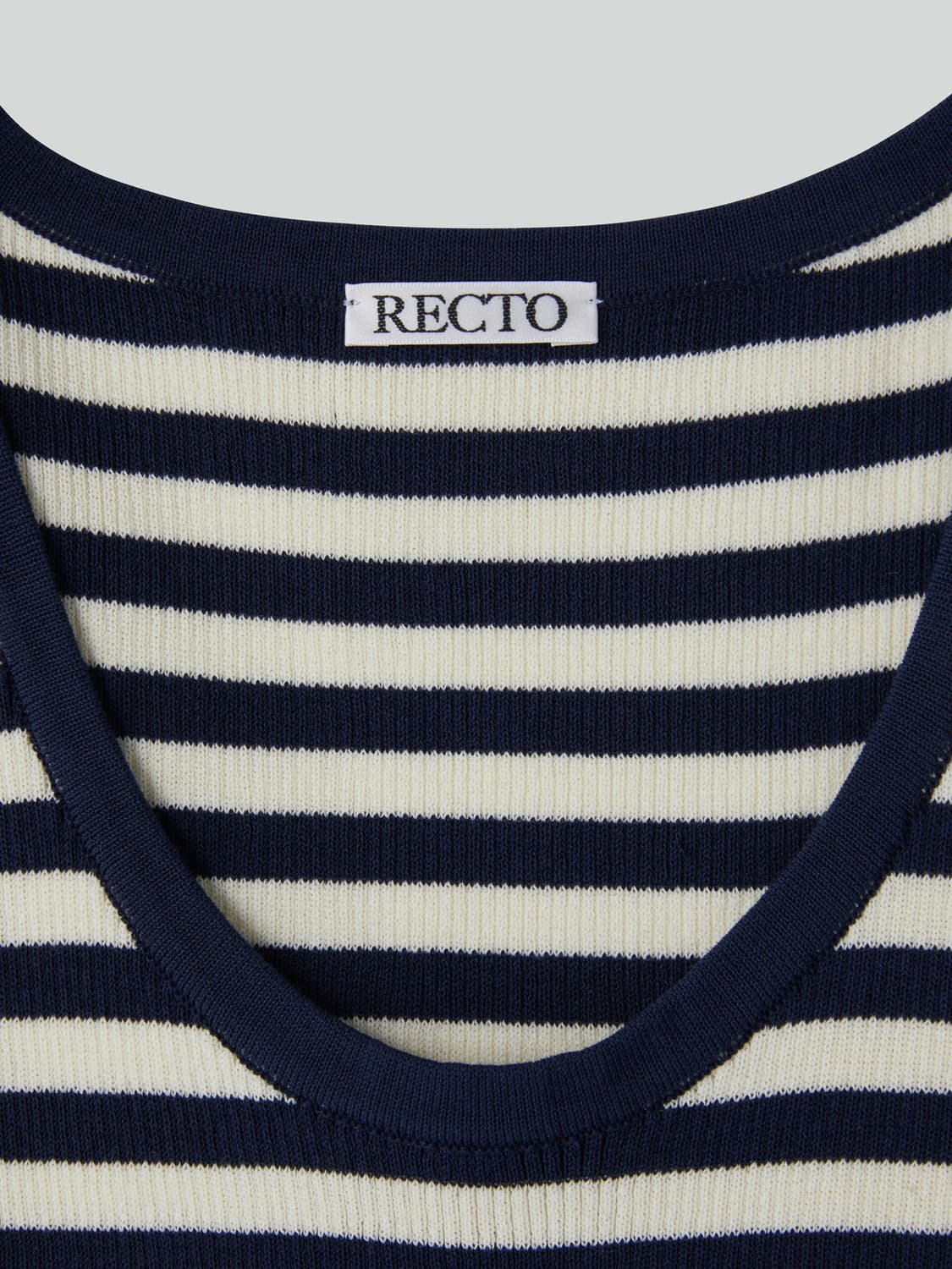 렉토 26SS 마리나 썸머 니트 탱크탑 슬리브리스 네이비 상품이미지6