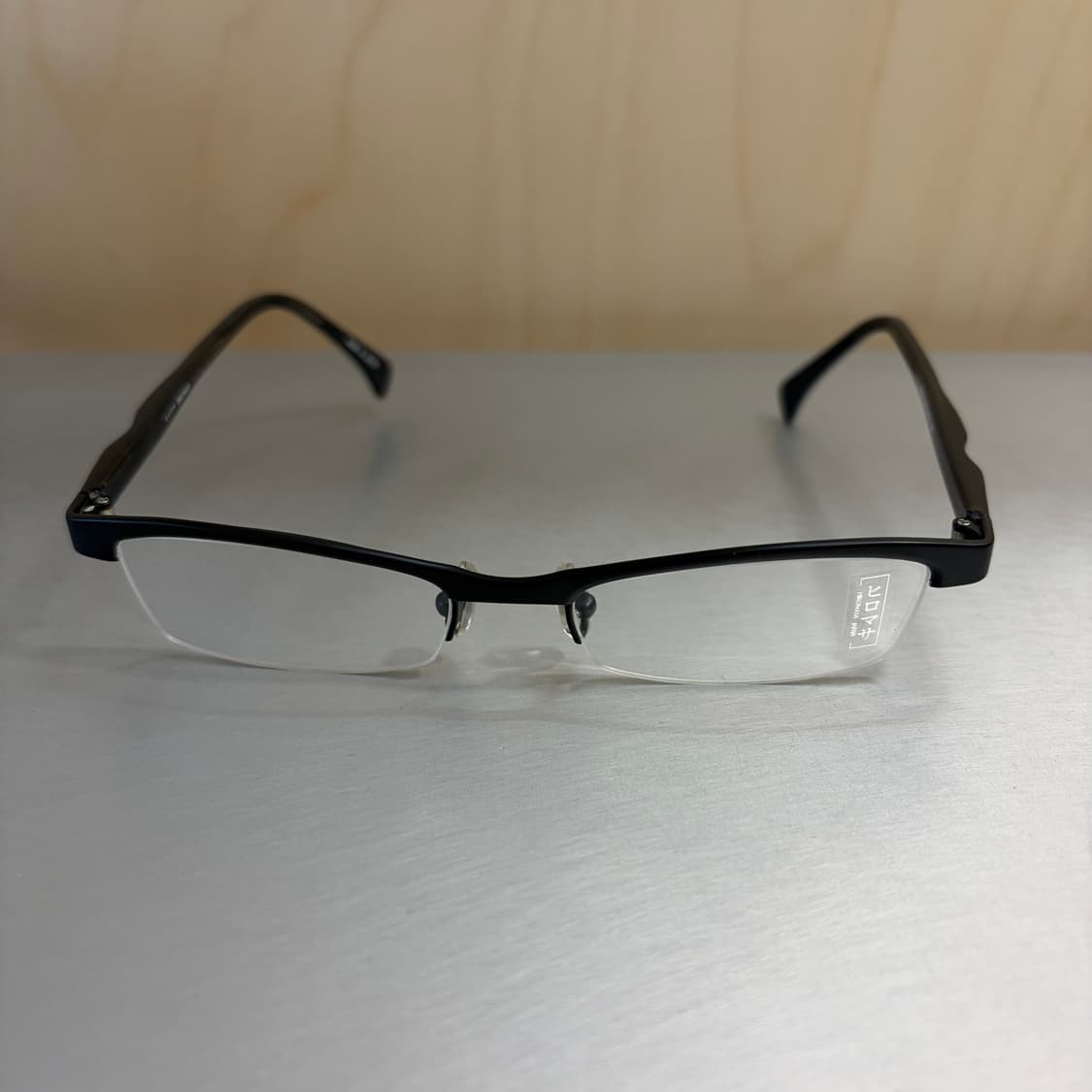 히로마사(HIROMASA) HJ-8103 블랙 티타늄 핸드메이드 안경 상품이미지1