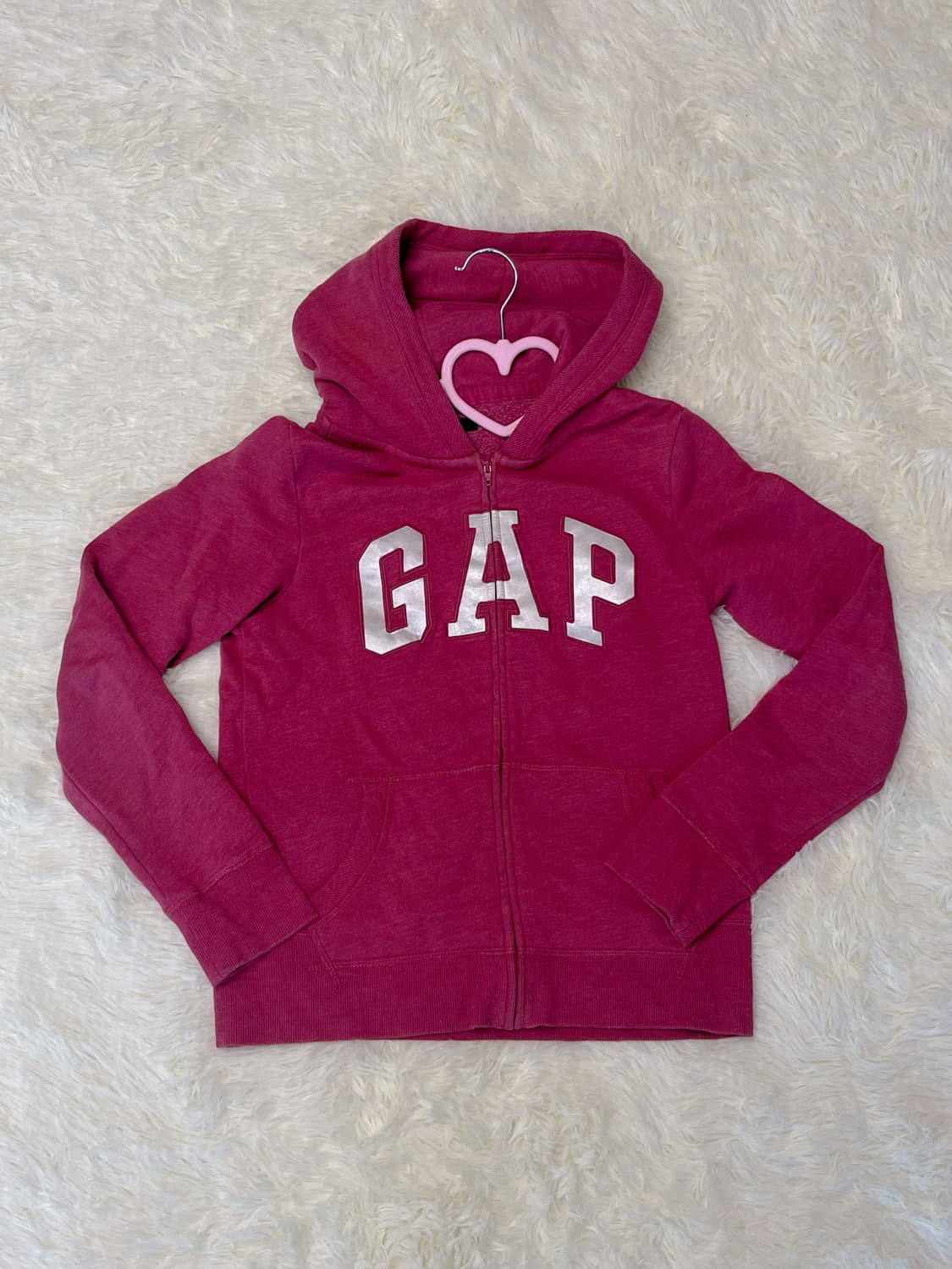 핫핑크 갭 후드집업 상품이미지1