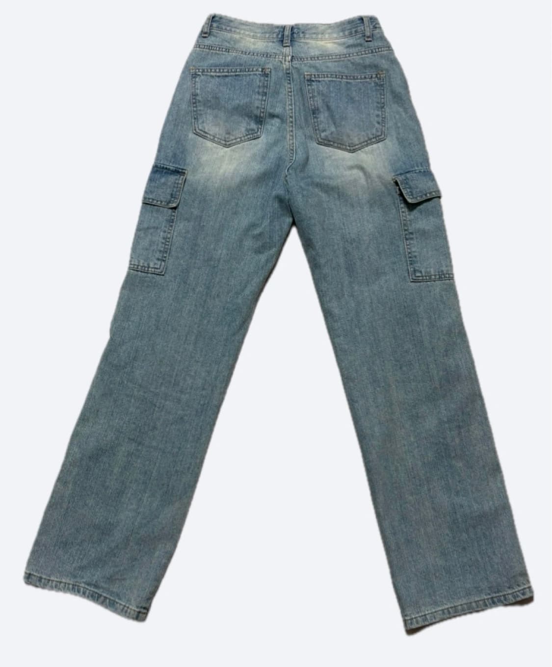 워싱 데님 카고 팬츠 상품이미지4