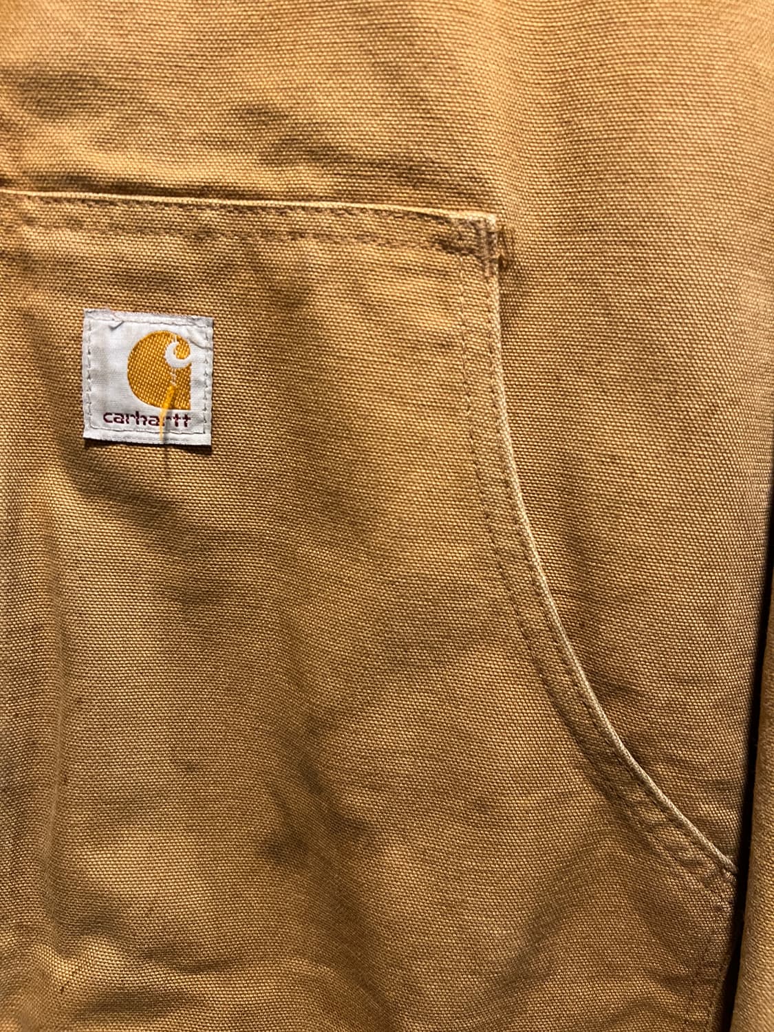 [L]칼하트 Made in USA  브라운 캔버스 액티브 워크 자켓 상품이미지3