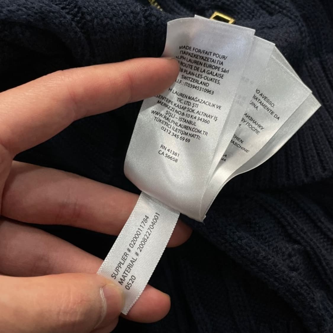 95 랄프로렌 로렌 니트집업  상품이미지5