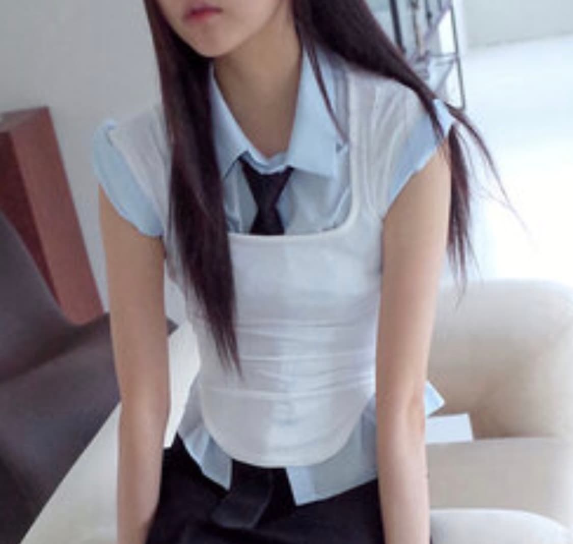 2월할인)사이드 버튼 투웨이 크롭셔츠 상품이미지6