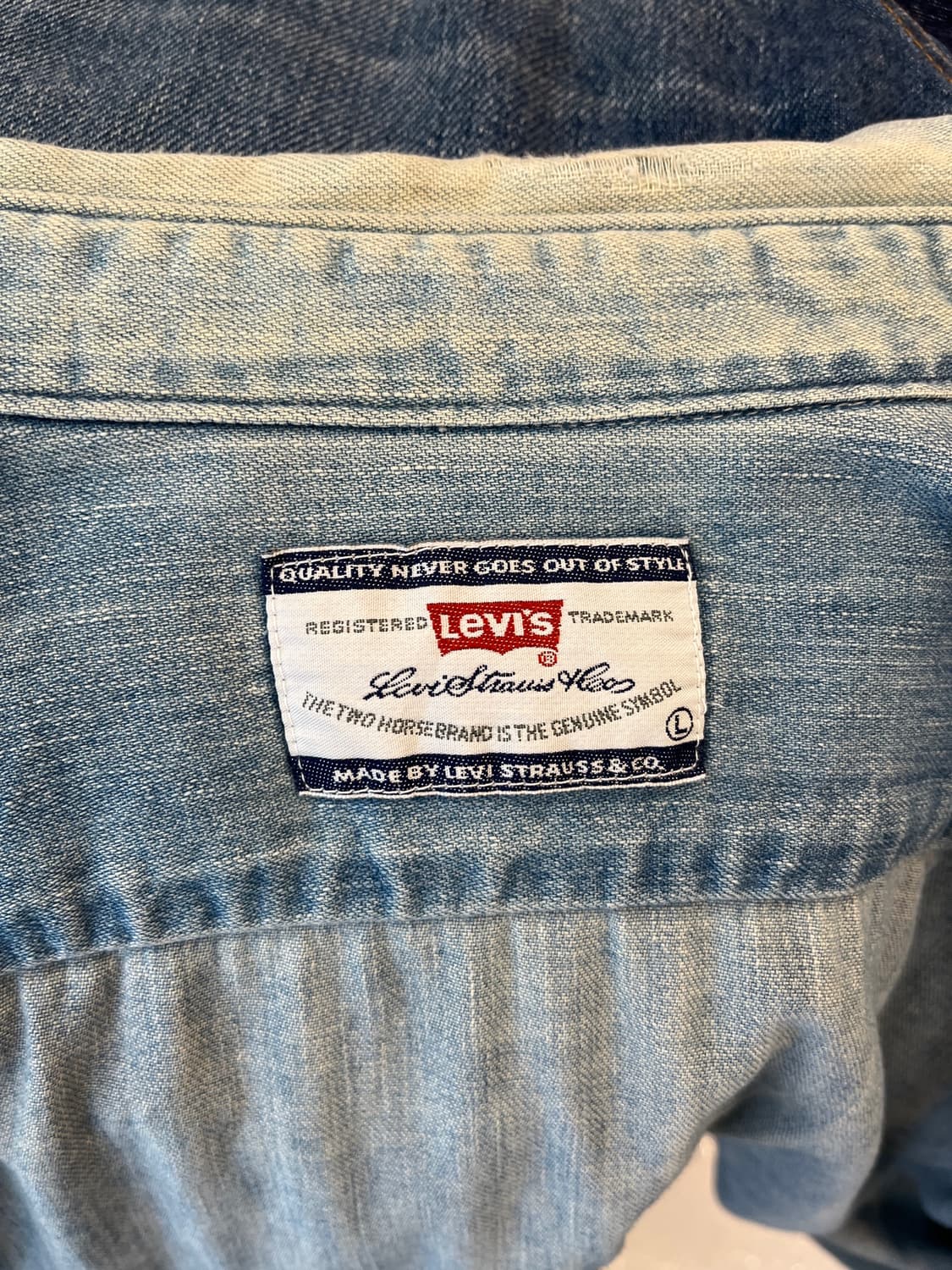 Vintage Levi’s Orange Tab denim shirt 상품이미지4