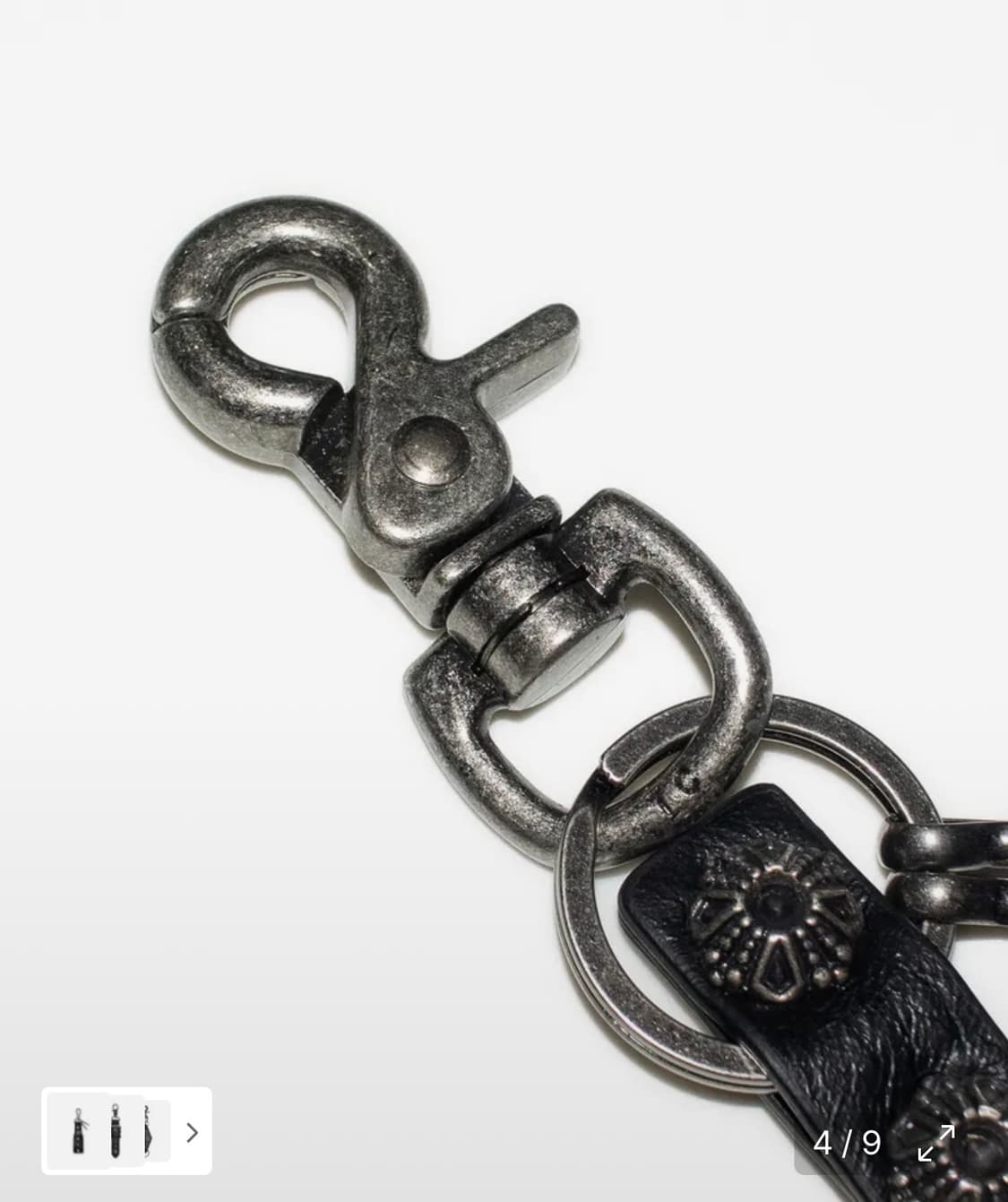 아캄 키링 Studded Leather Keyring (Square) 상품이미지4