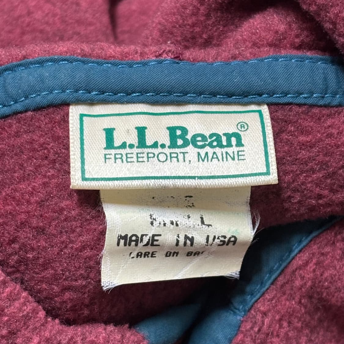 90‘s LL bean Pullover Fleece Jacket USA 상품이미지5
