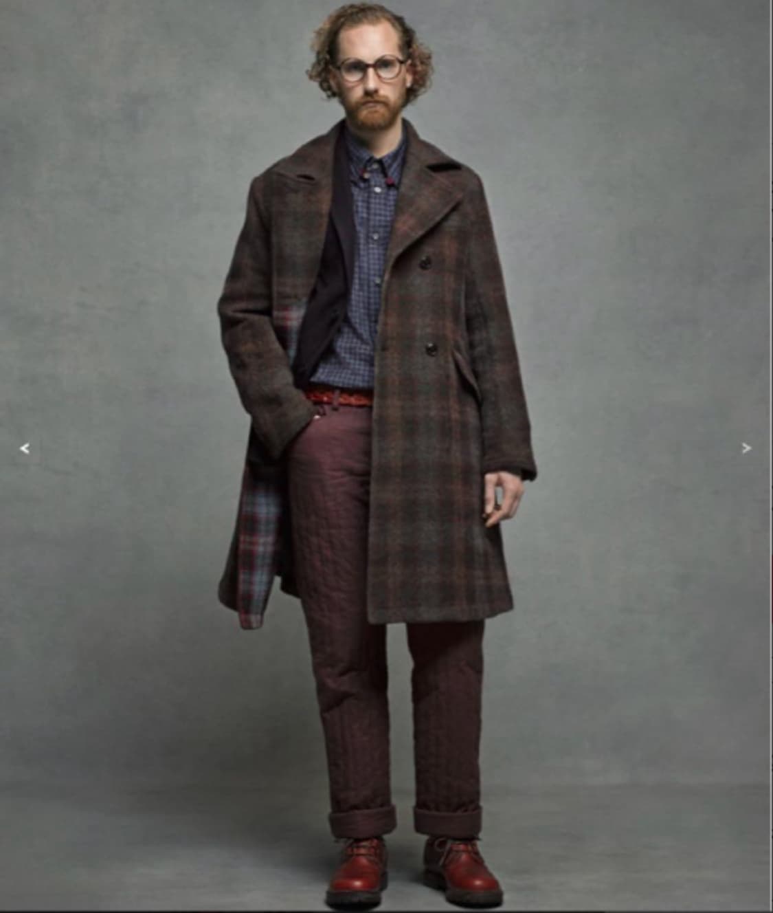 Ts(s) 더블브레스티드 코트 브라운 상품이미지10