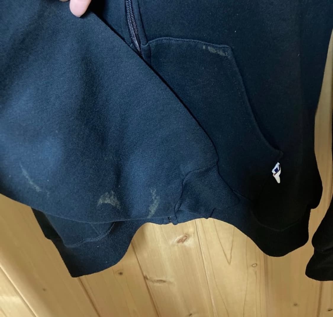 러셀 후드집업 made in USA 블랙 상품이미지2