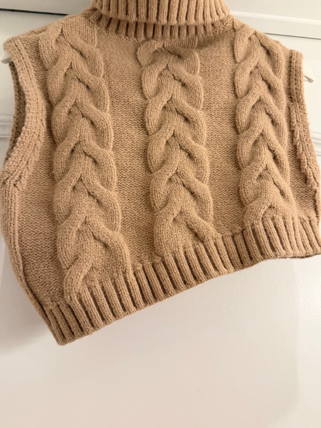 자라 울 니트 크롭 베스트 상품이미지5