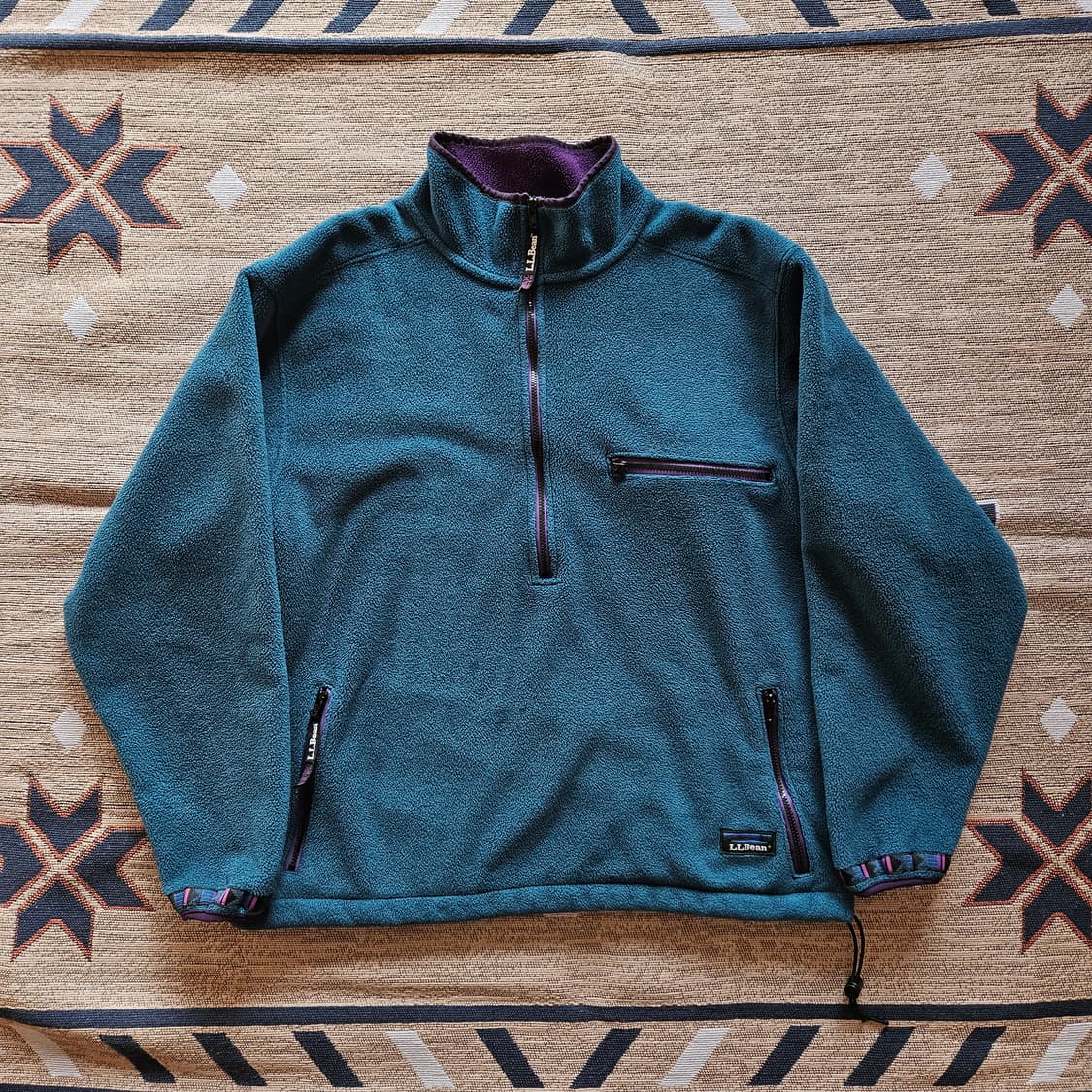 엘엘빈 방풍 폴라텍 플리스 스냅티 상품이미지1