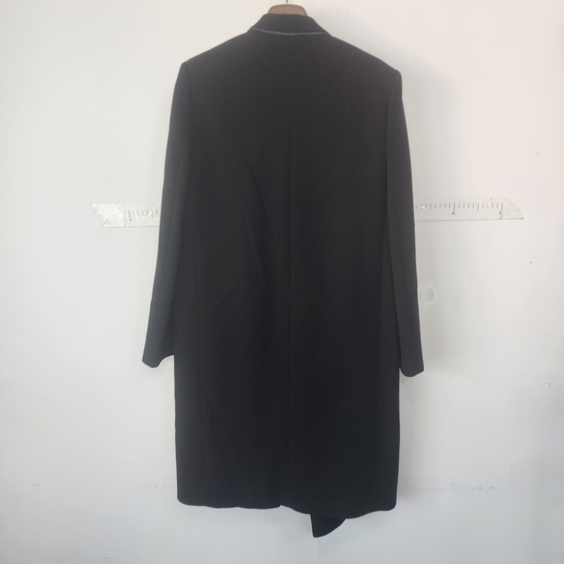 미샤 블랙 롱 코트 상품이미지8