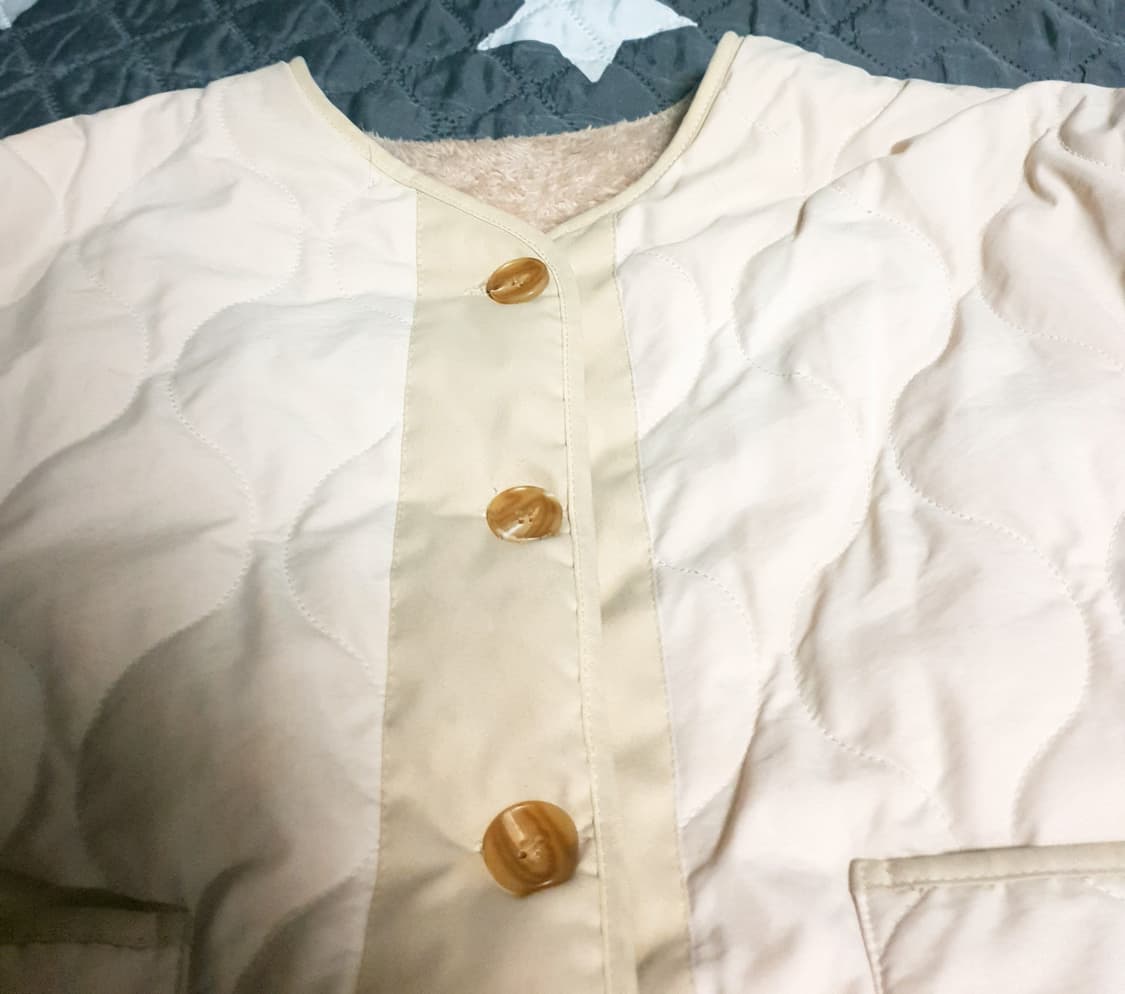 세미크롭 리버시블 후리스 패딩 자켓 (F) 상품이미지4