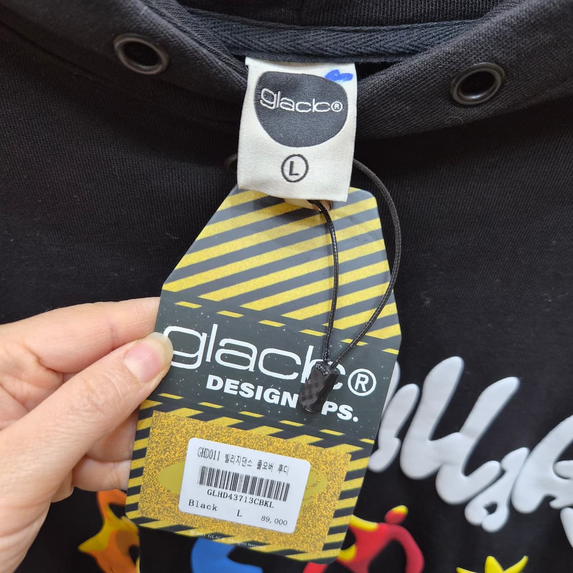 글랙 빌리지댄스 풀오버 후드 (블랙) 상품이미지2