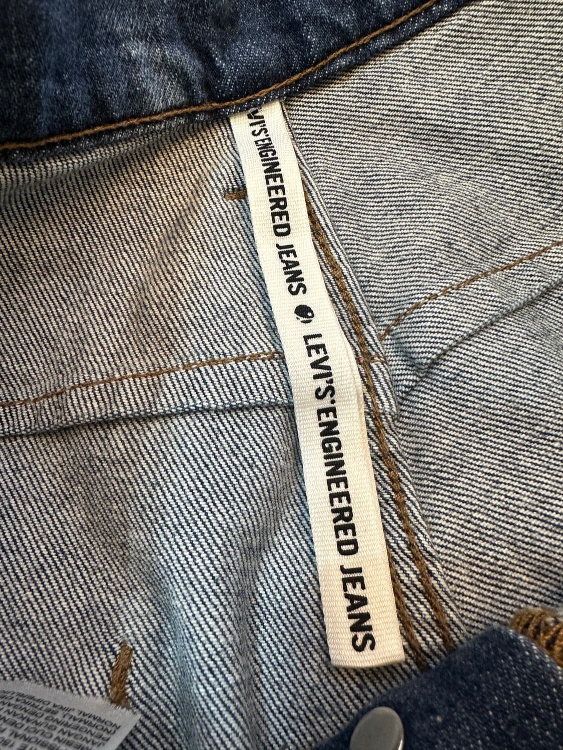 30) 리바이스 엔진 541 사선 절개 중청 스판 청바지 상품이미지5