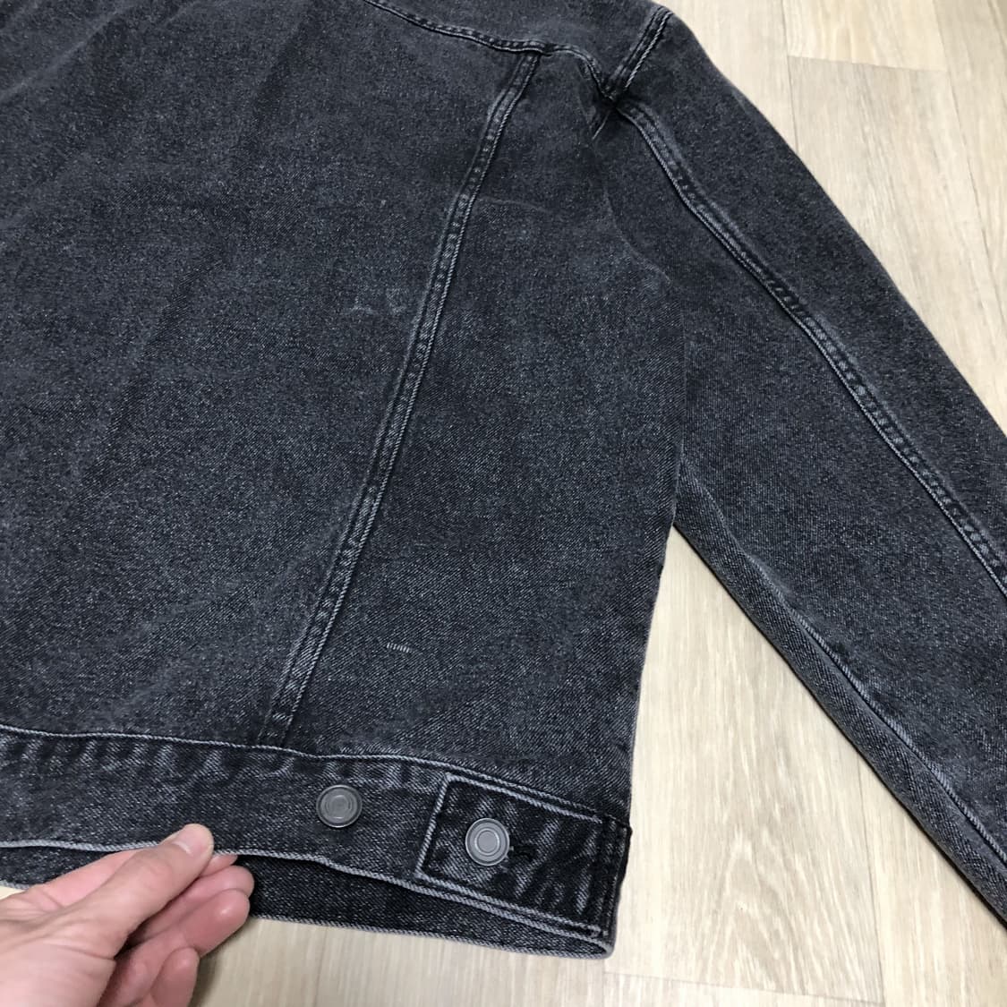 (XL) 브랜디드 BRANDED 2001 슬로우 워커 데님 자켓 블랙 상품이미지6