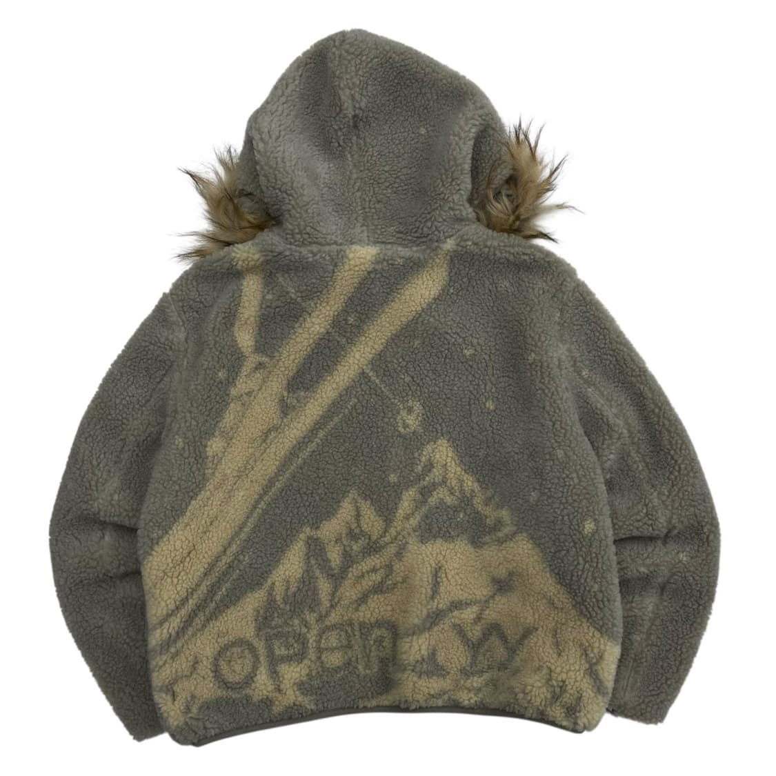 오픈와이와이 라이트카키 뽀글이 울프죠 후드집업 ( 발매가 318000원  상품이미지4