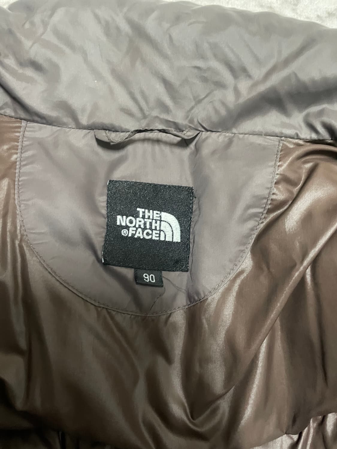 노스페이스 구스다운 롱패딩 갈색 90사이즈 상품이미지7