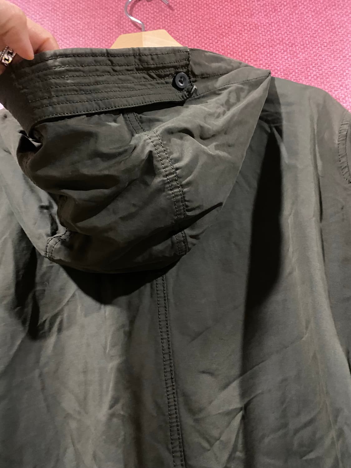 아메리칸 이글 카키 후드 야상 M 상품이미지5