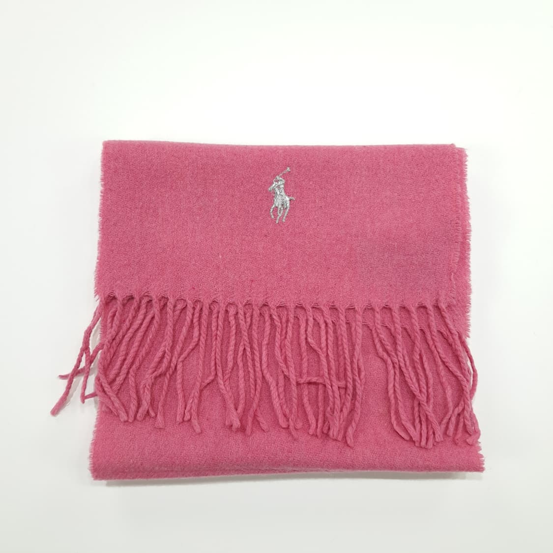 MX204 폴로 랄프로렌 핑크로즈 실버포니 램스울 목도리 머플러 상품이미지7