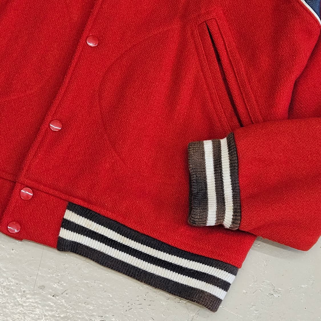 00's supreme 빈티지 슈프림 뉴욕 울 바시티 자켓 M~L 상품이미지3