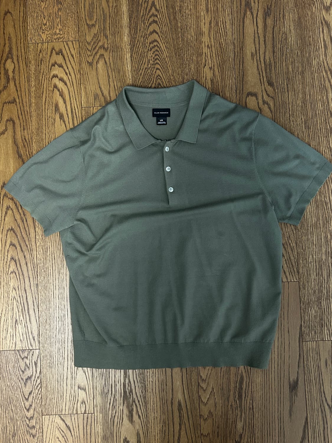 클럽모나코 카키색 반팔 니트 L 상품이미지1