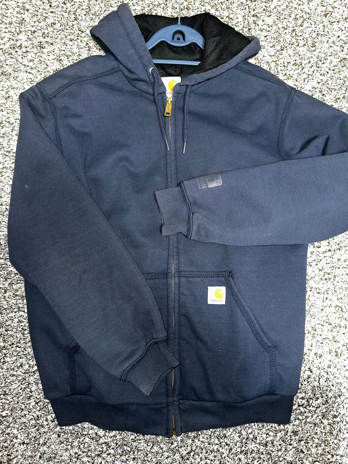칼하트 Rain Defender 네이비 후드집업 S 상품이미지1