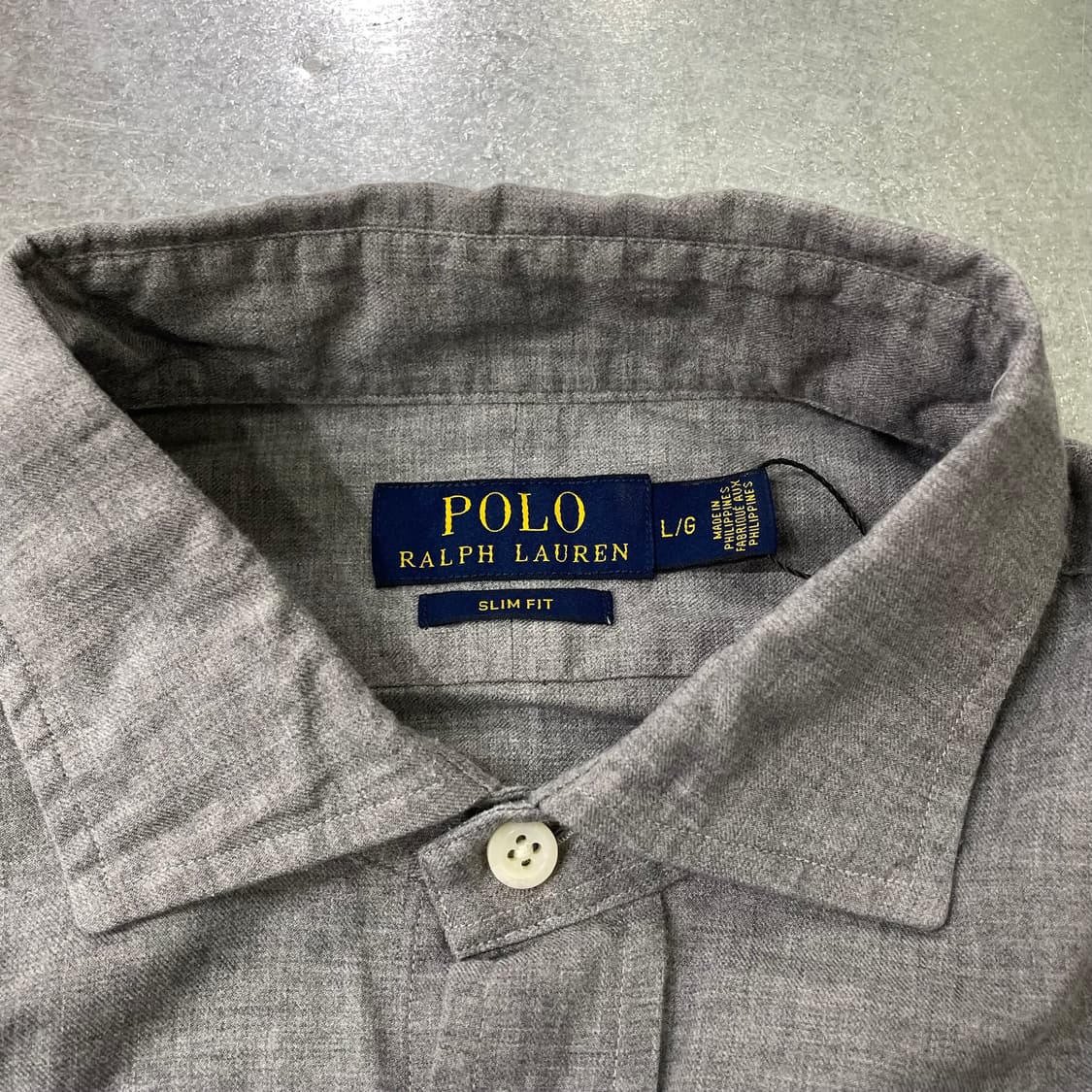 (L) POLO 폴로 랄프로렌 솔리드 셔츠 슬림핏 상품이미지9