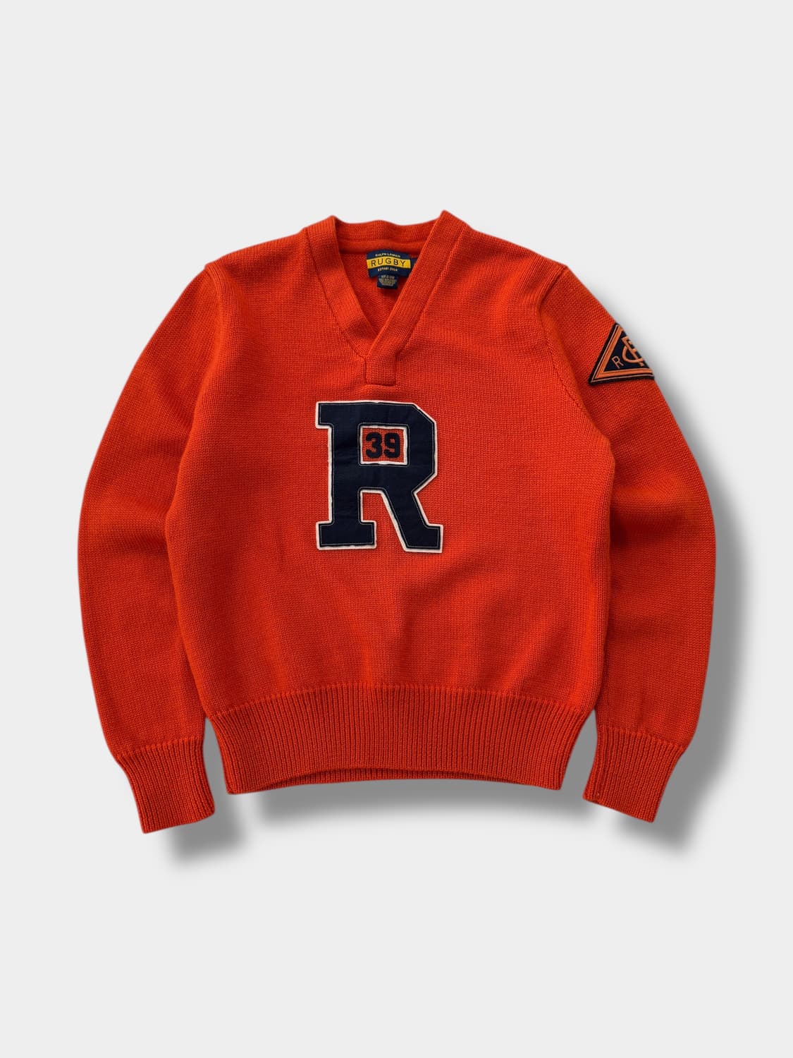 폴로 랄프로렌 럭비 00‘s 레터맨 해비울 컬리지 니트 상품이미지2