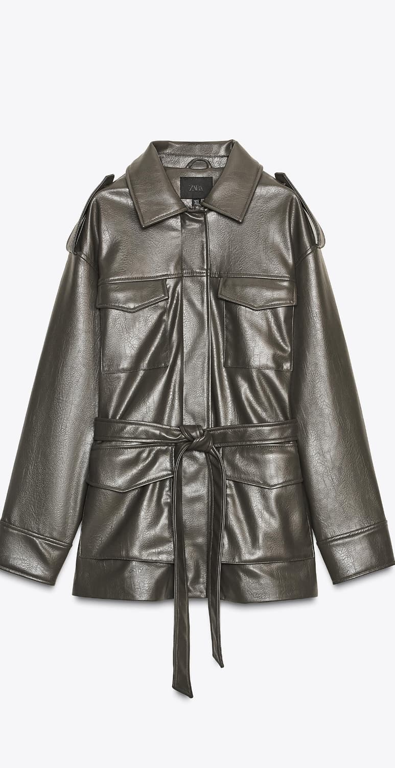 자라 에코레더 포켓 자켓 새상품 (정가109900) 상품이미지6