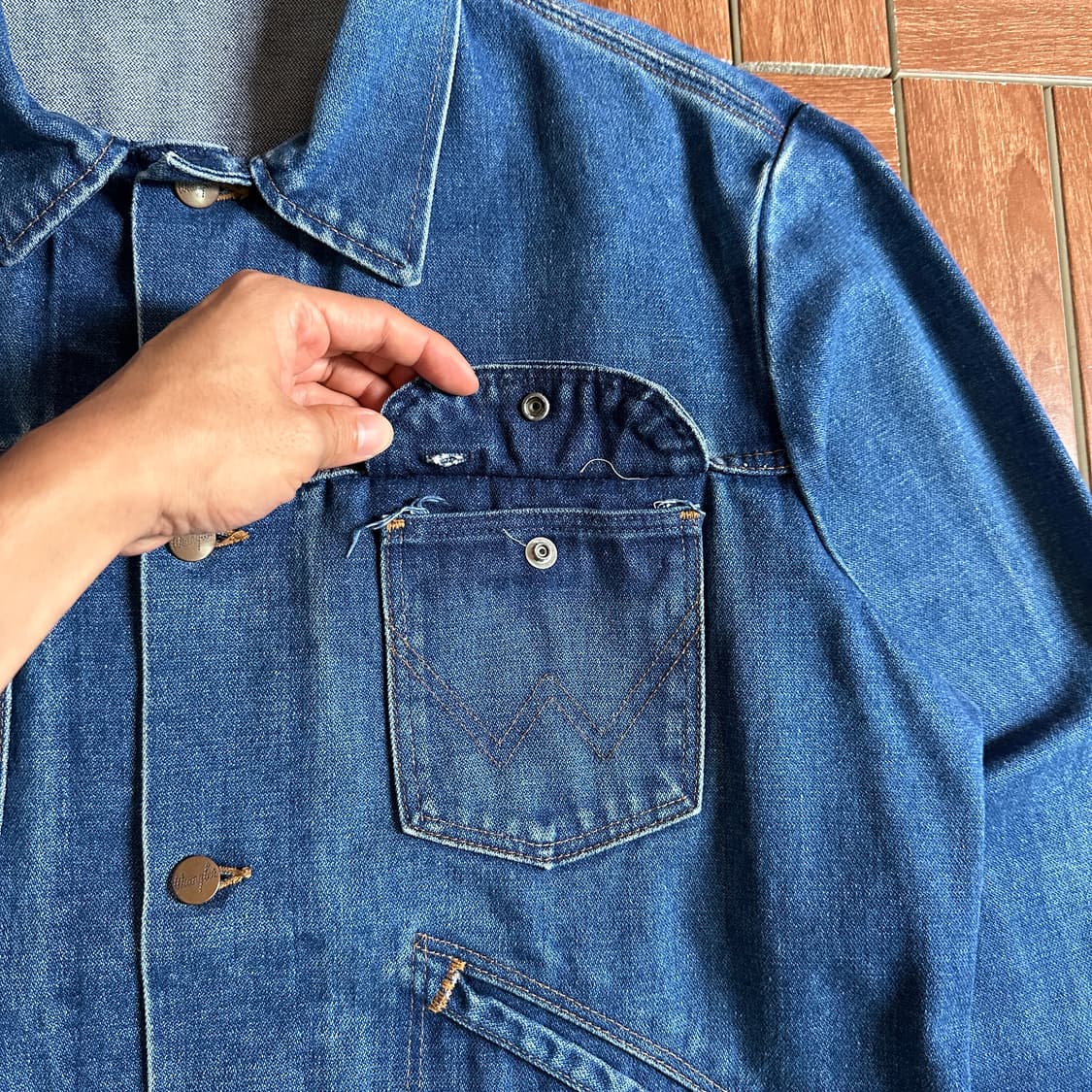 70-80’s Wrangler usa denim trucker 상품이미지4