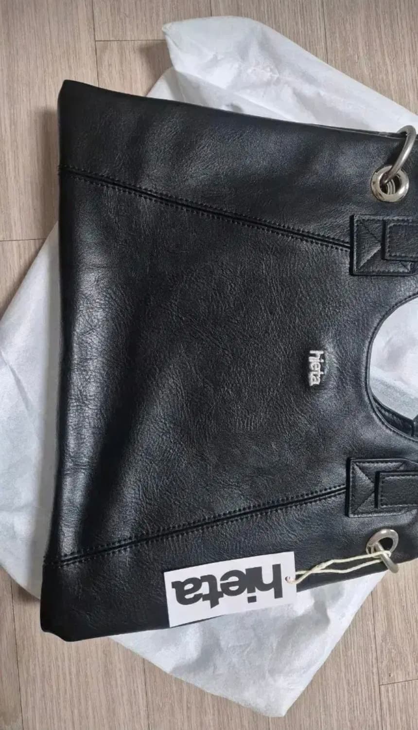 히에타 베키백 블랙 토트백 새상품 hieta 상품이미지3