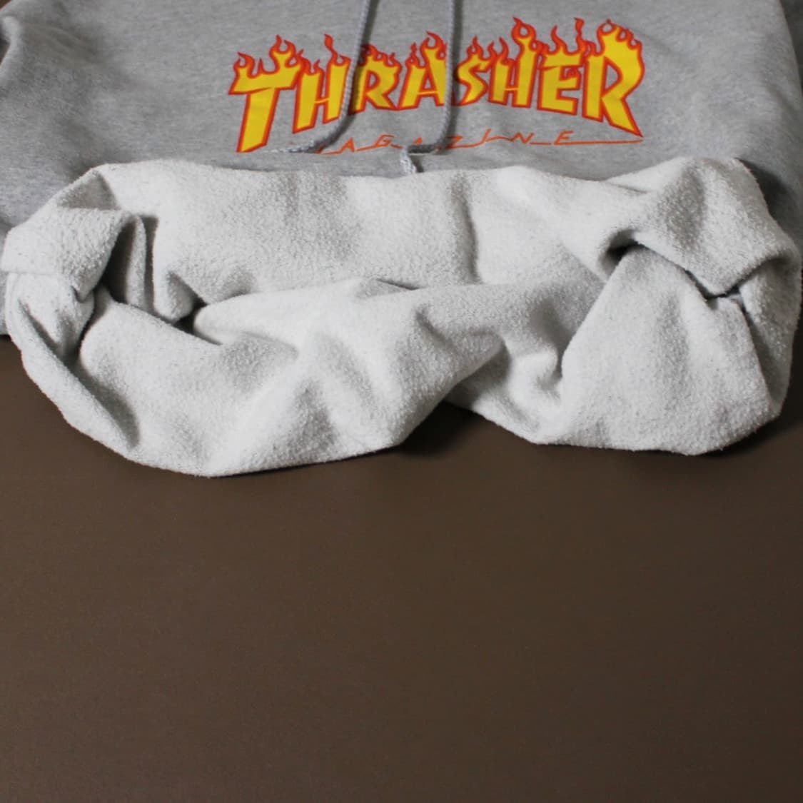 Trasher 트래셔 기모 그레이 후드티 상품이미지4