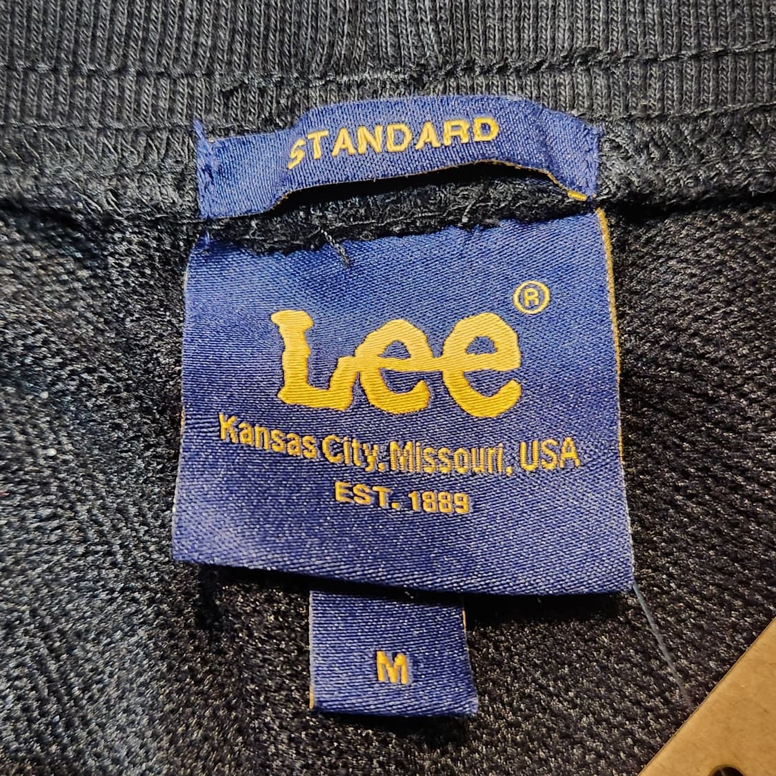 Lee 리 트레이닝 블랙 반바지 (M) 상품이미지3