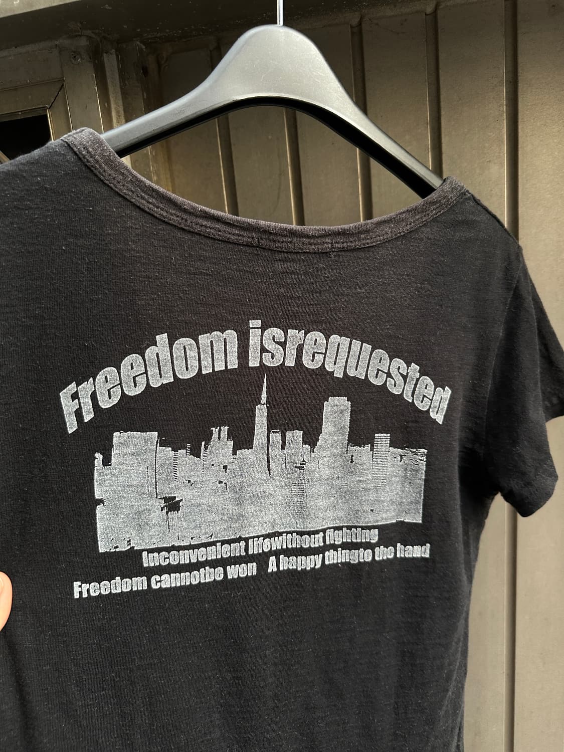 Vintage FREEDOM lettering printing tee 상품이미지6