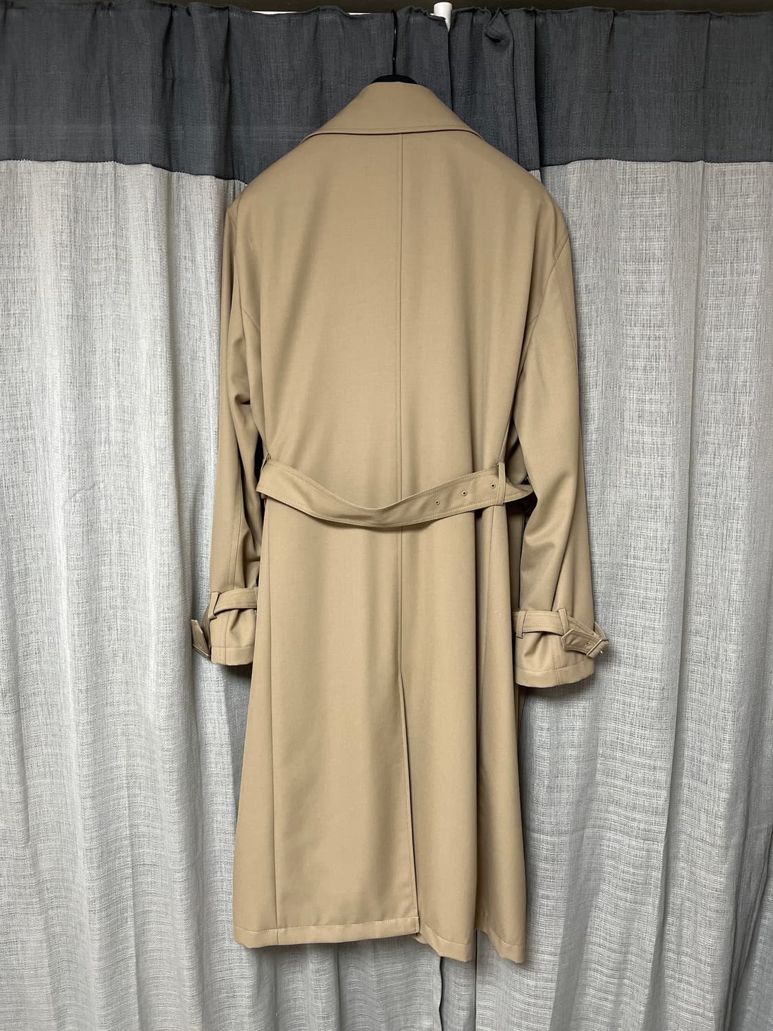 인사일런스 슬로시 울 트렌치 코트 베이지 M 상품이미지4