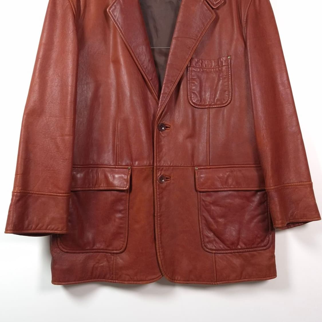 라운드트리 앤 요크 빈티지 램스킨 레더 블레이저 자켓 상품이미지4
