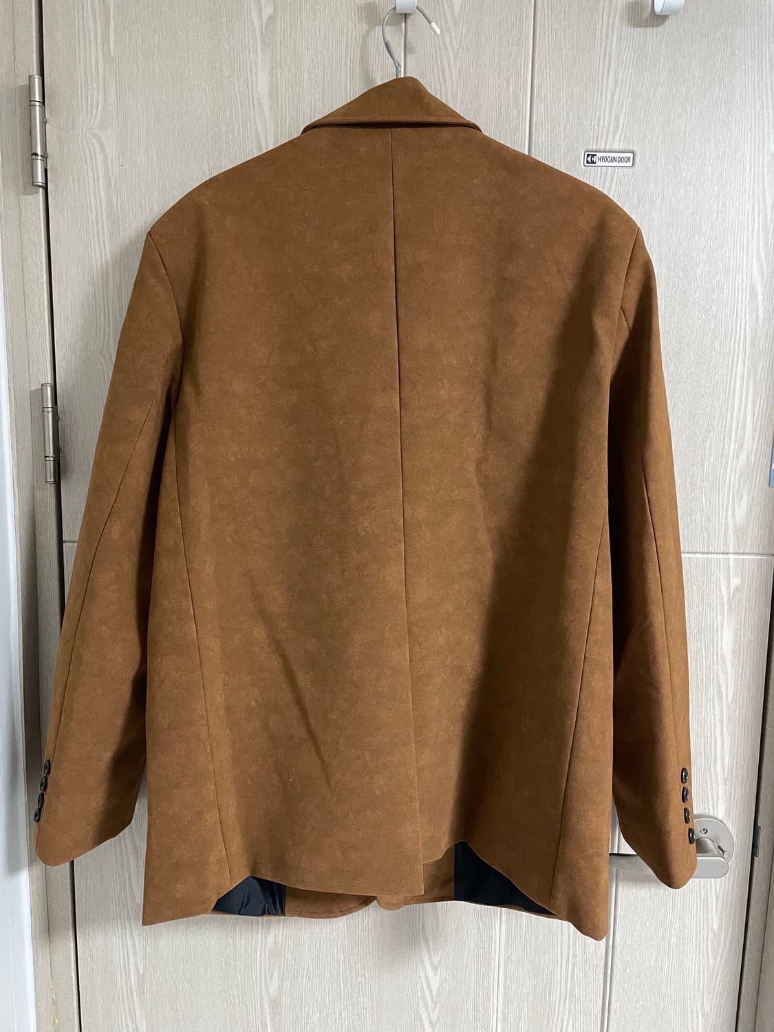 [M]레더 브라운 블레이저 자켓 상품이미지2