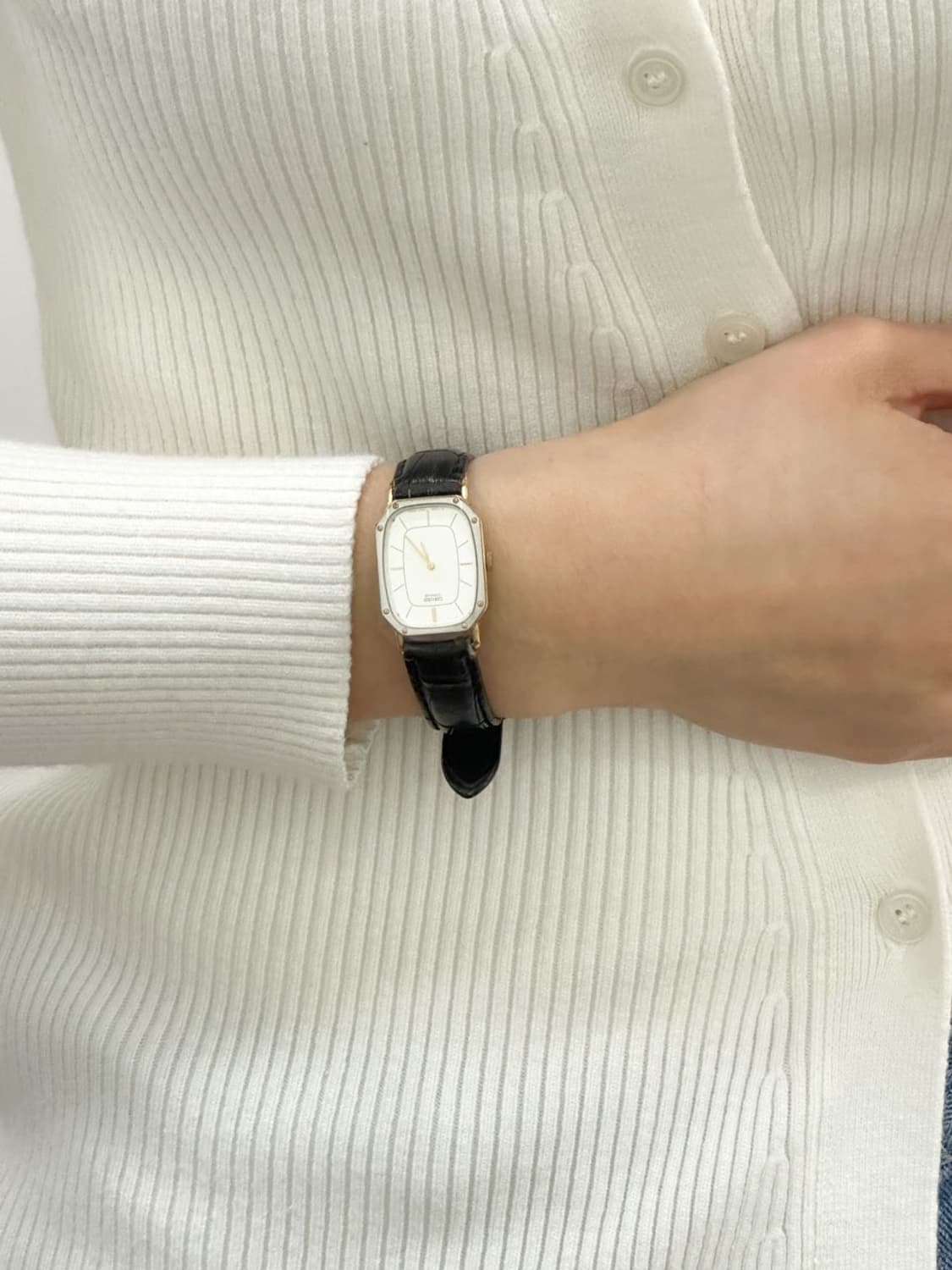 seiko / 세이코 콤비 옥타곤 팔라듐 쿼츠 시계 (하이엔드 무브먼트) 상품이미지9