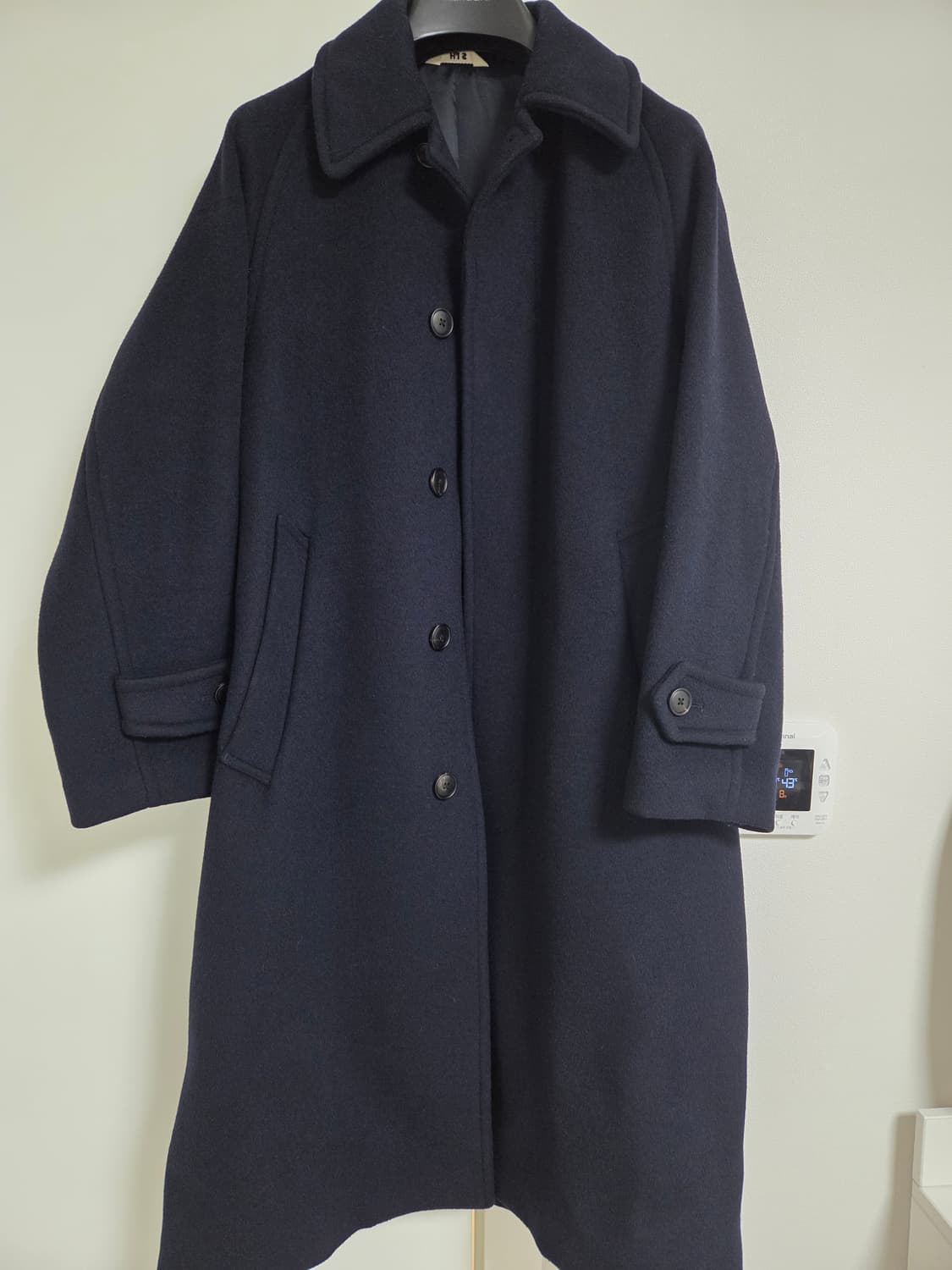 헤지스 his 울 캐시미어 발마칸 코트 [네이비/ XS] 상품이미지1