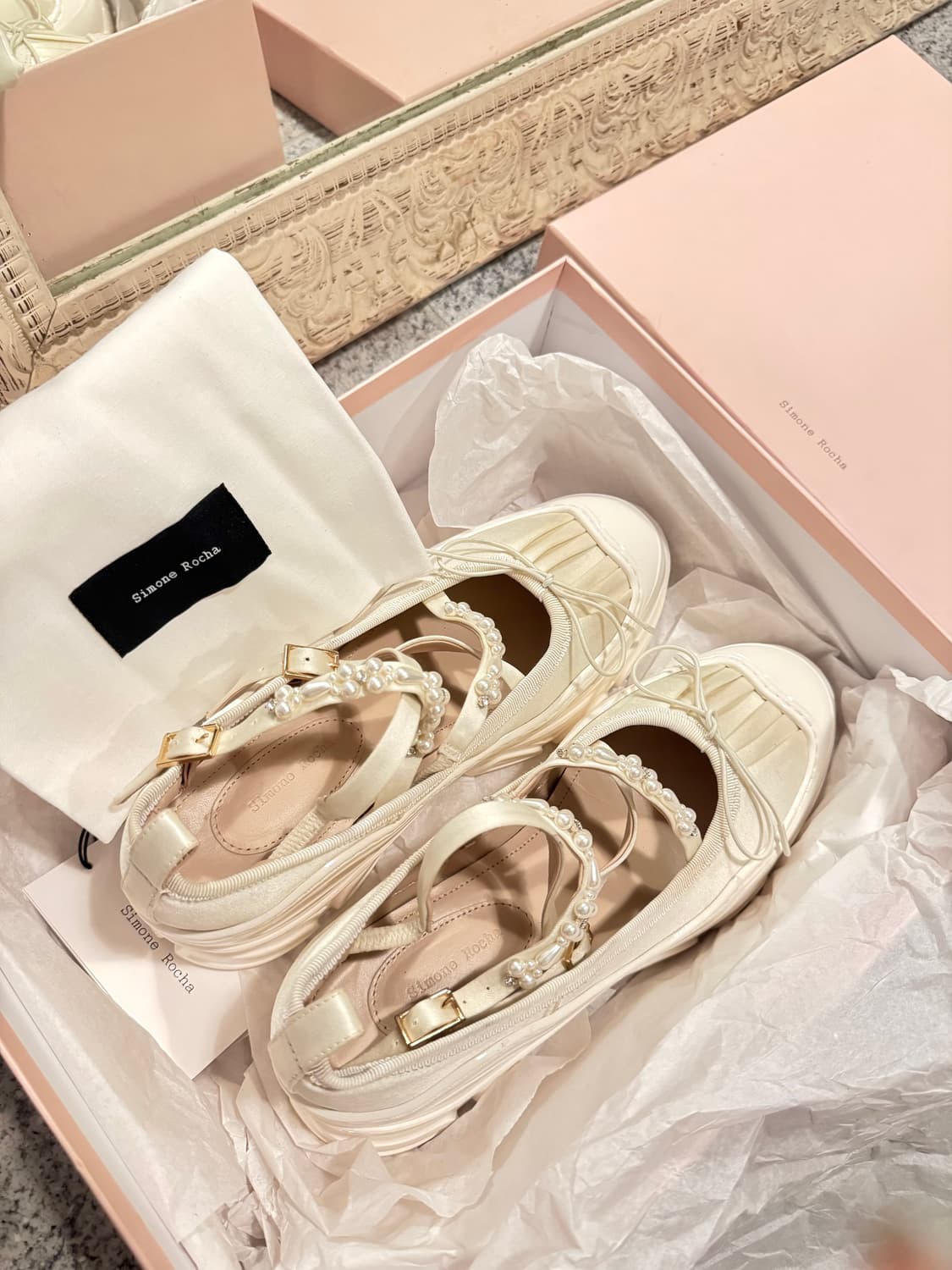 ✨Simone Rocha Pearl Platform Ballerina 상품이미지1