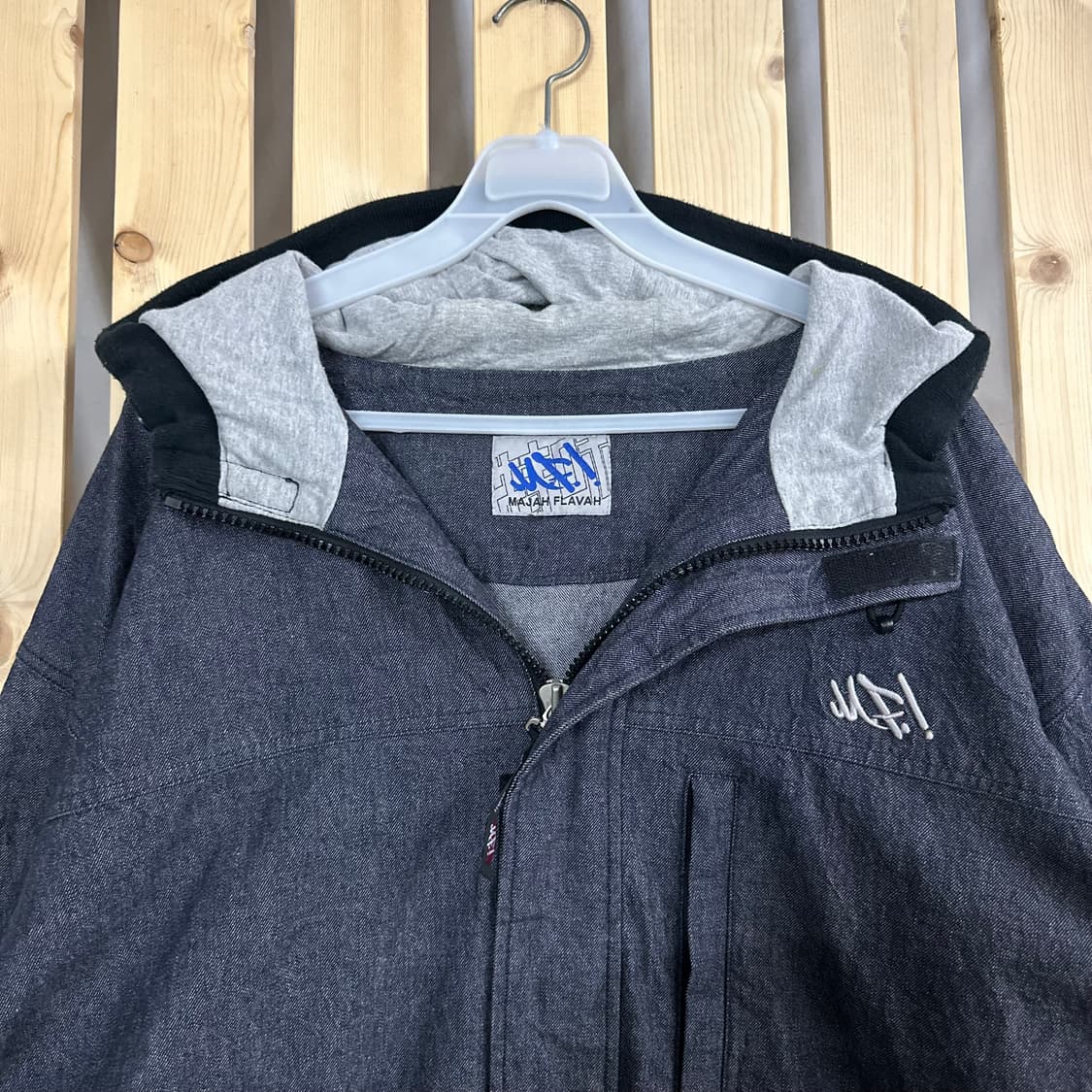 (2XL) 마자플라바 데님 후드 집업 자켓 상품이미지4