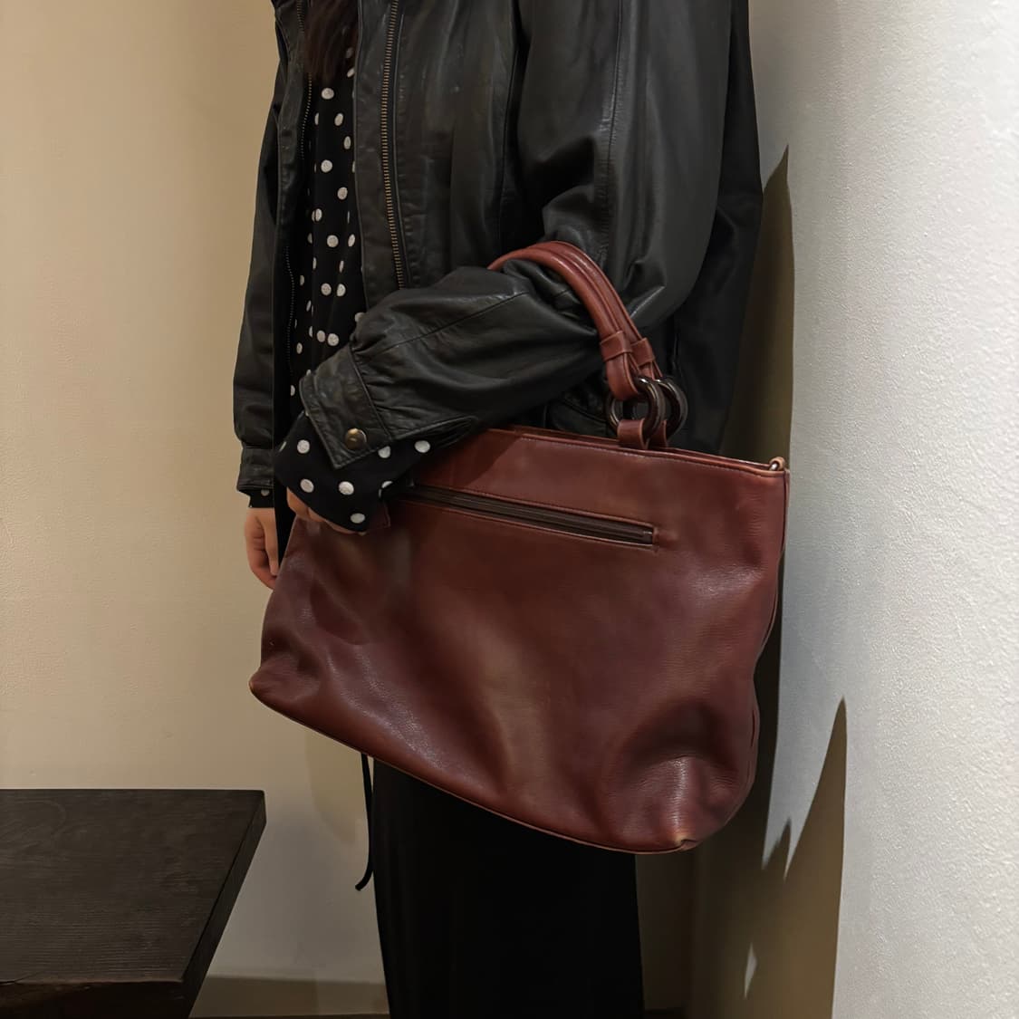 vtg cowhide ring bag 상품이미지3