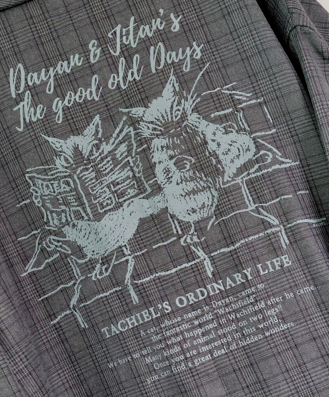 [희귀/오버핏] WACHIFIELD 다얀 자수 체크 오버사이즈 롱코트 상품이미지9