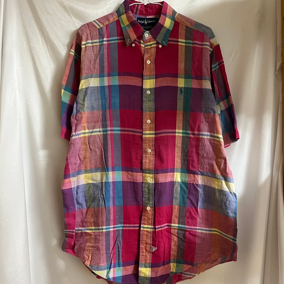 [POLO]폴로 배색포인트 체크 반팔셔츠 상품이미지1