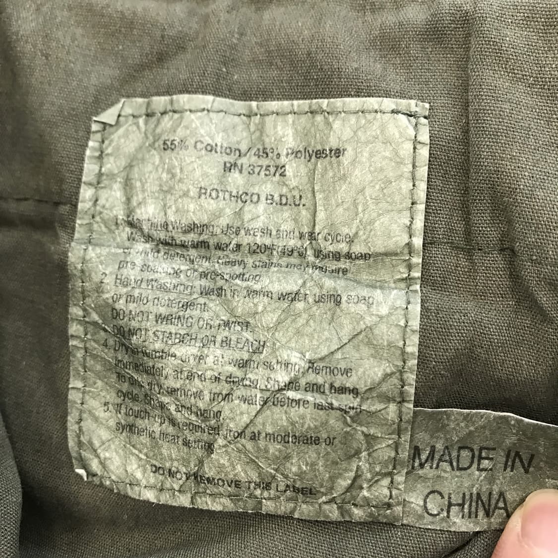ROTHCO 로스코 BDU 팬츠 [미디엄 레귤러] 상품이미지5