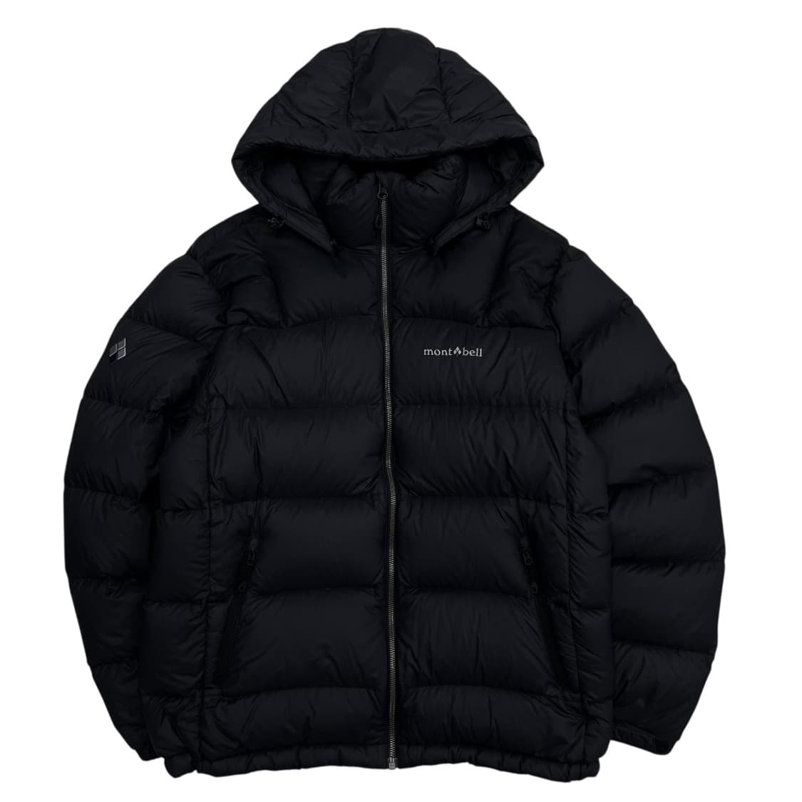 몽벨 미니로고 블랙 후드패딩 100 상품이미지5