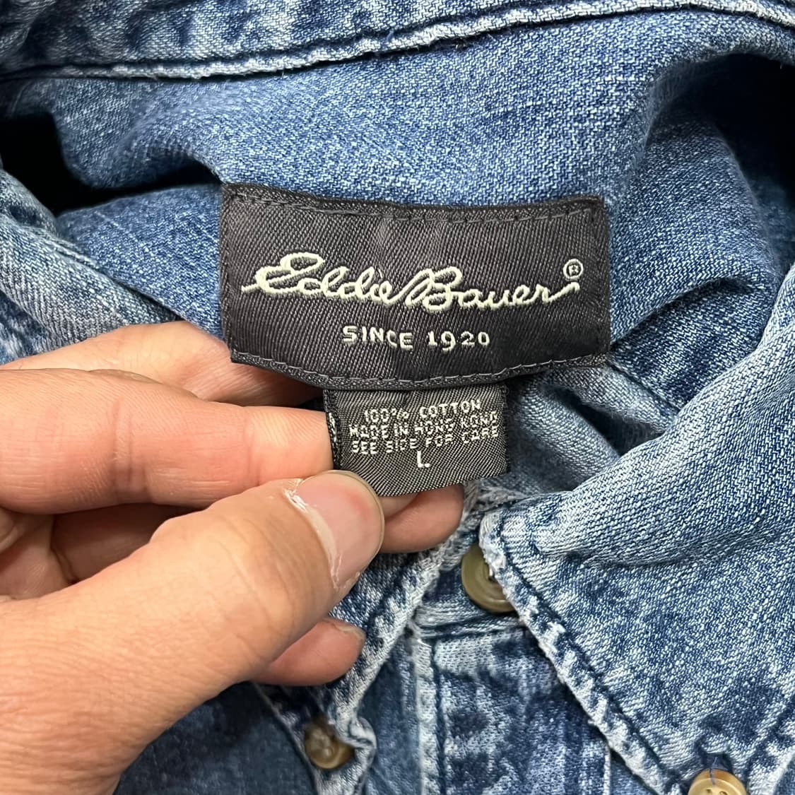  에디바우어 데님 하프 셔츠 y16240 상품이미지6