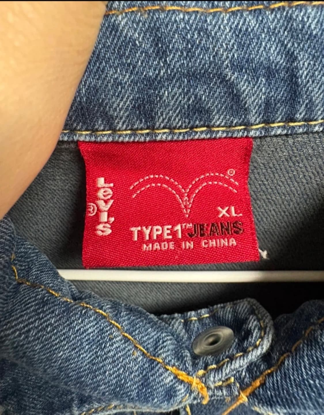 리바이스 TYPE 1 데님셔츠 (XL) 상품이미지6