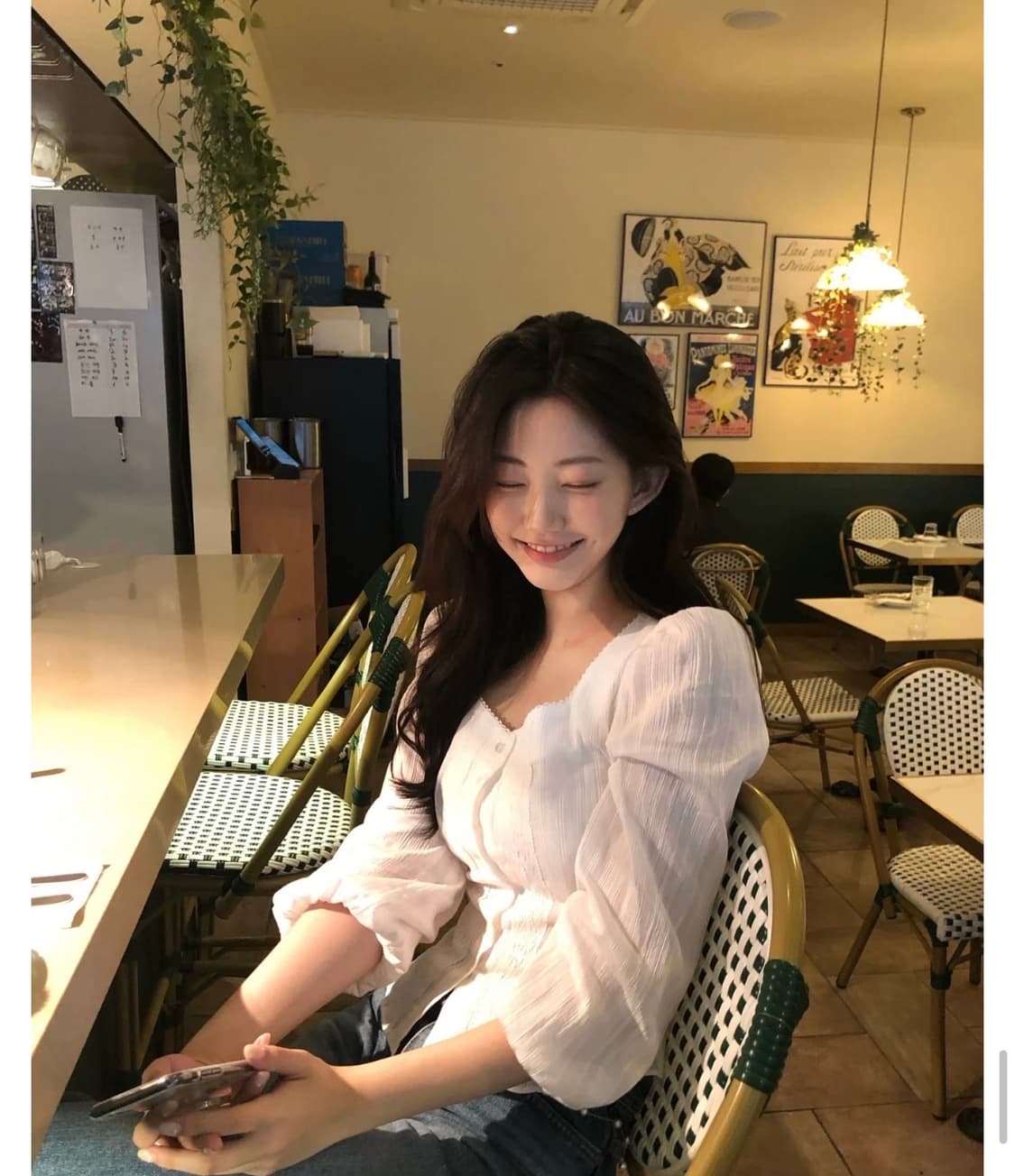 제니오 펄 에스닉 블라우스 아이보리 S 상품이미지1